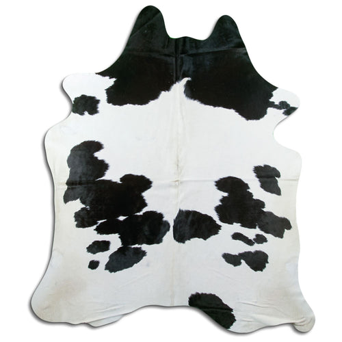 Black & White Cowhide Rug XXL
