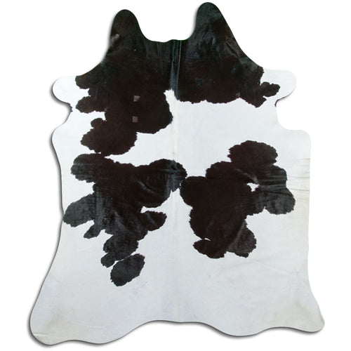 Black & White Cowhide Rug XXL
