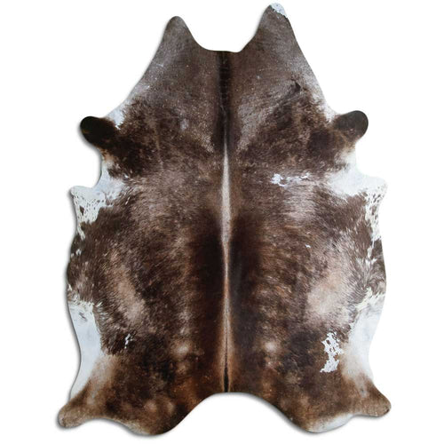 Tan Grey Cowhide Rug XXL