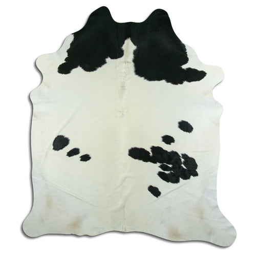 Black & White Cowhide Rug XXL