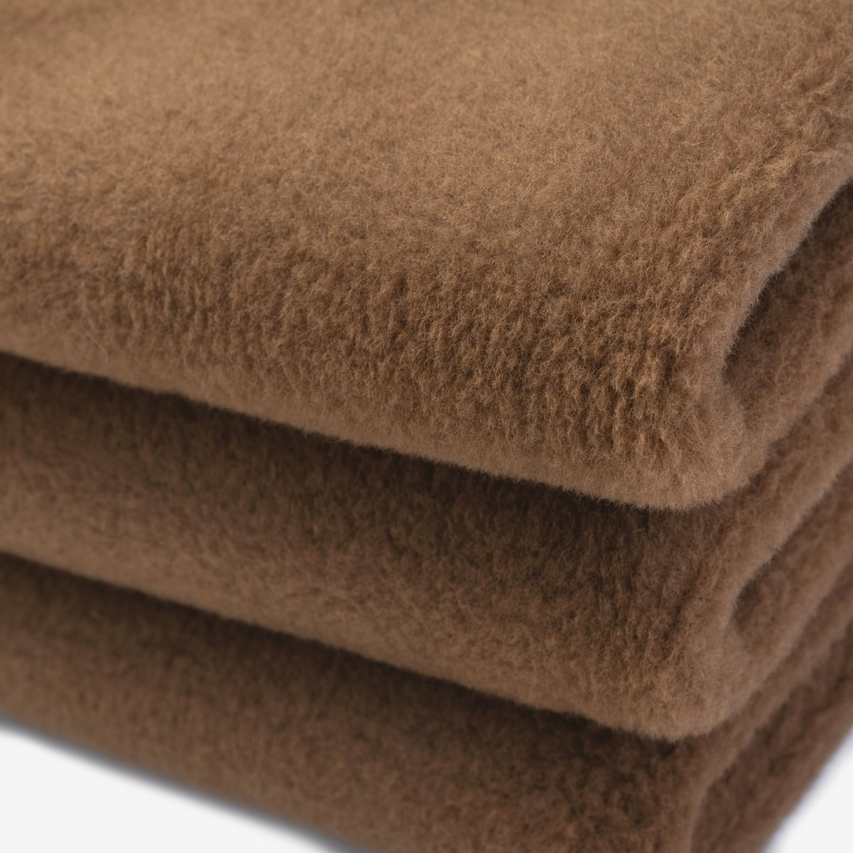 Close-up of the folded underblanket and its soft wool
