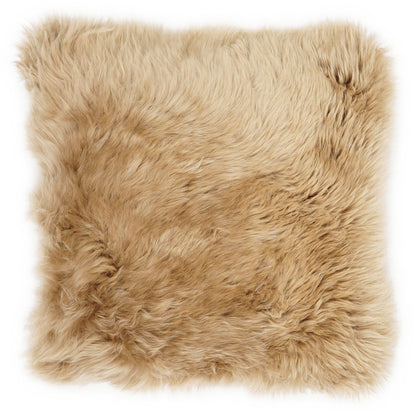 Sheepskin Cushion Cover, Camel