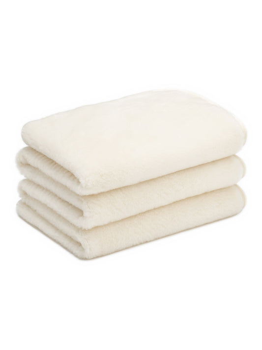 Merino and cashmere underblanket, folded