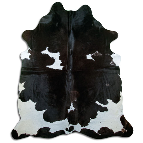 Black & White Cowhide Rug XXL