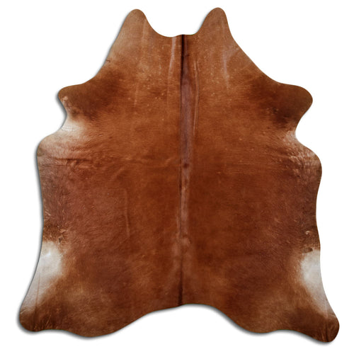 Brown Cowhide Rug L