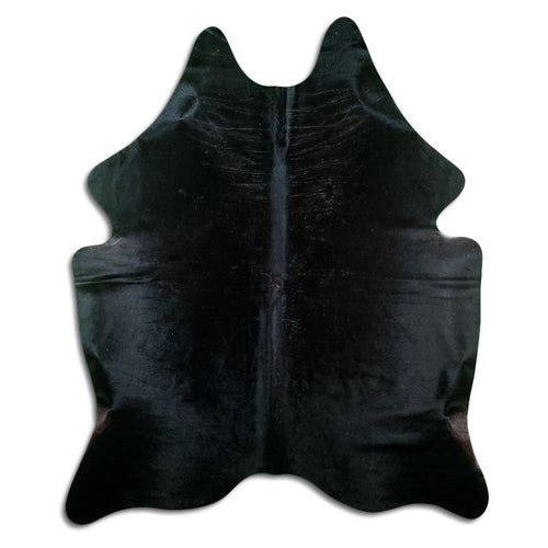 Black Cowhide Rug XL