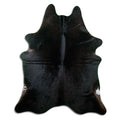 Black Cowhide Rug XXL