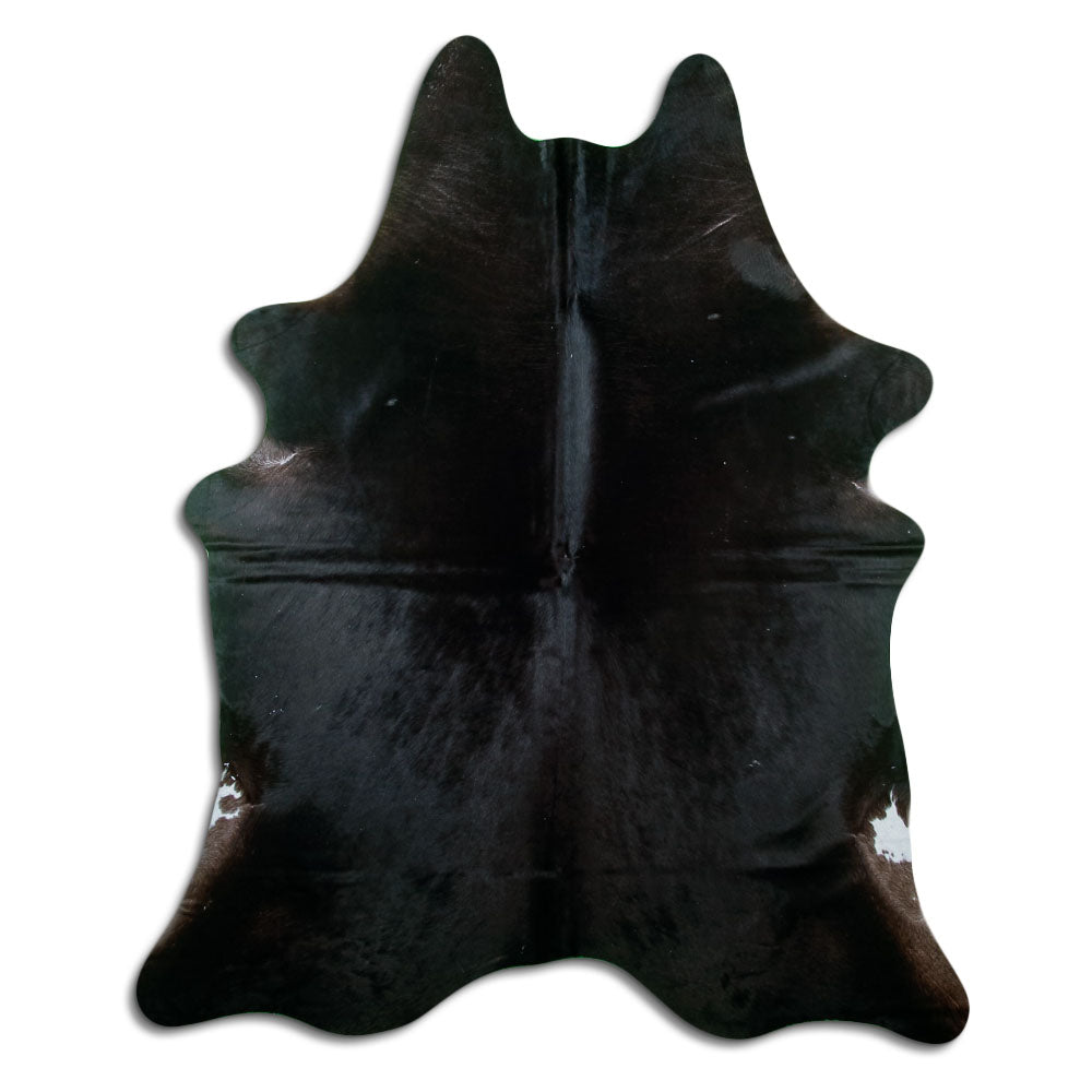 Black Cowhide Rug XXL
