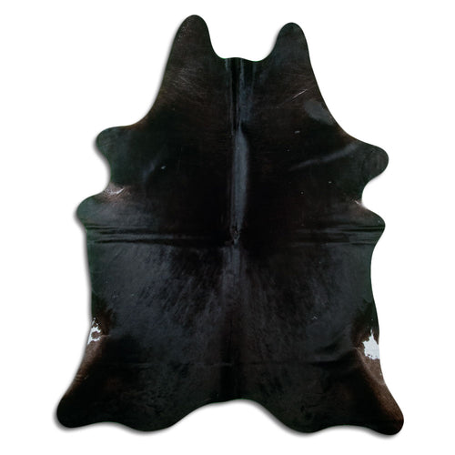 Black Cowhide Rug XXL
