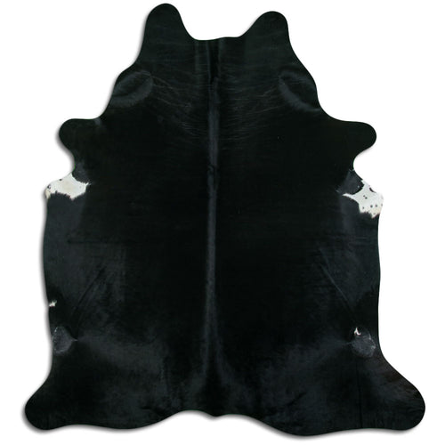 Black Cowhide Rug XL