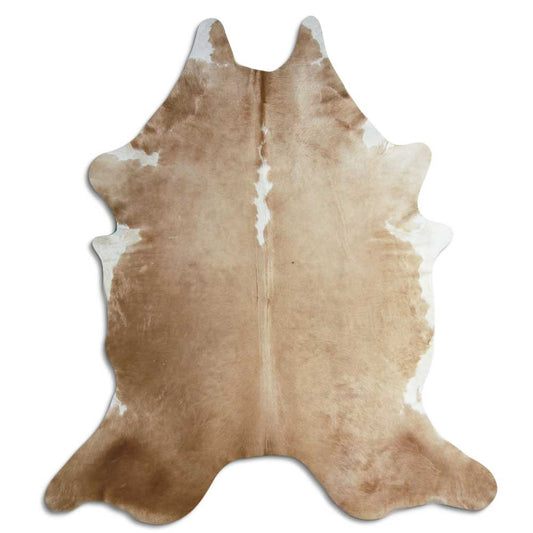 Brown & White Cowhide Rug XXL