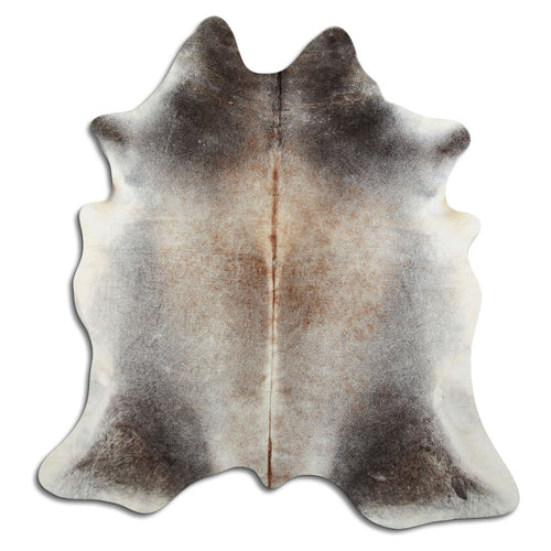 Tan Grey Cowhide Rug XL