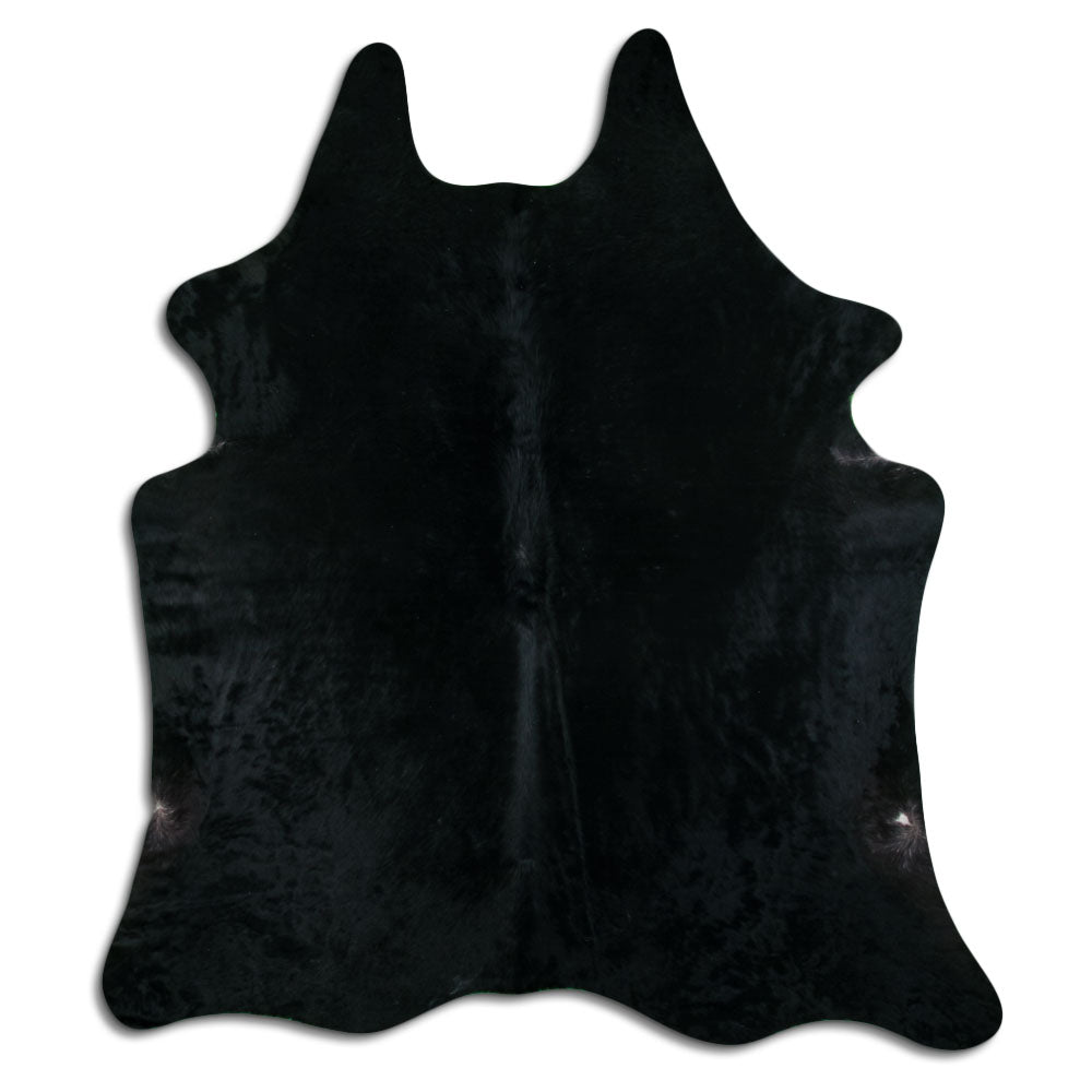 Black Cowhide Rug XXXL