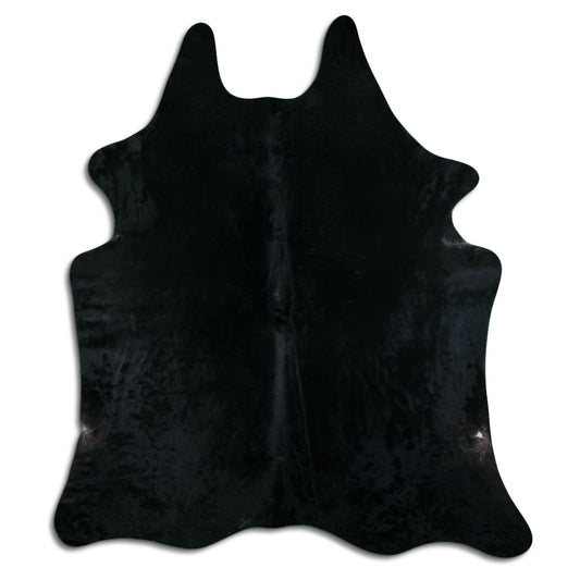 Black Cowhide Rug XXXL