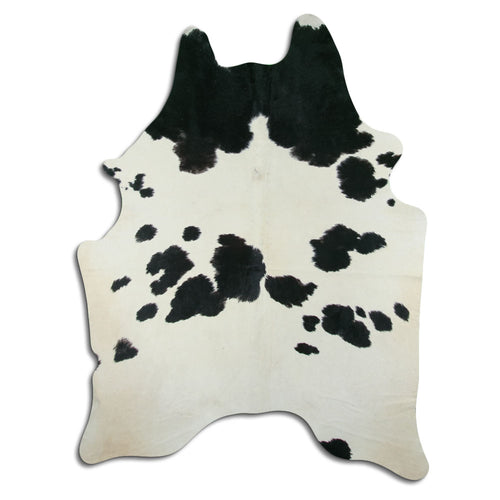 Black & White Cowhide Rug XXL
