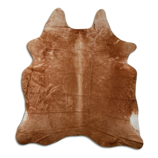 Brown Cowhide Rug L