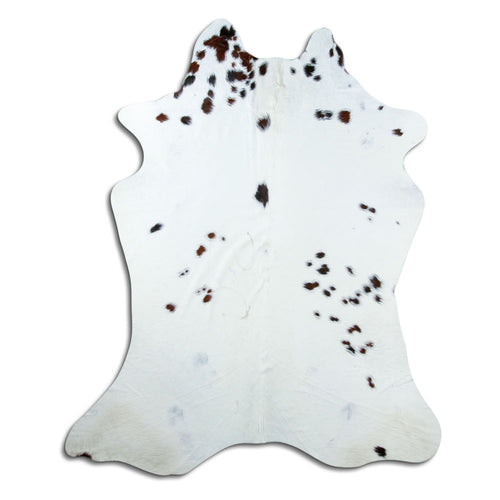Brown & White Cowhide Rug XXL