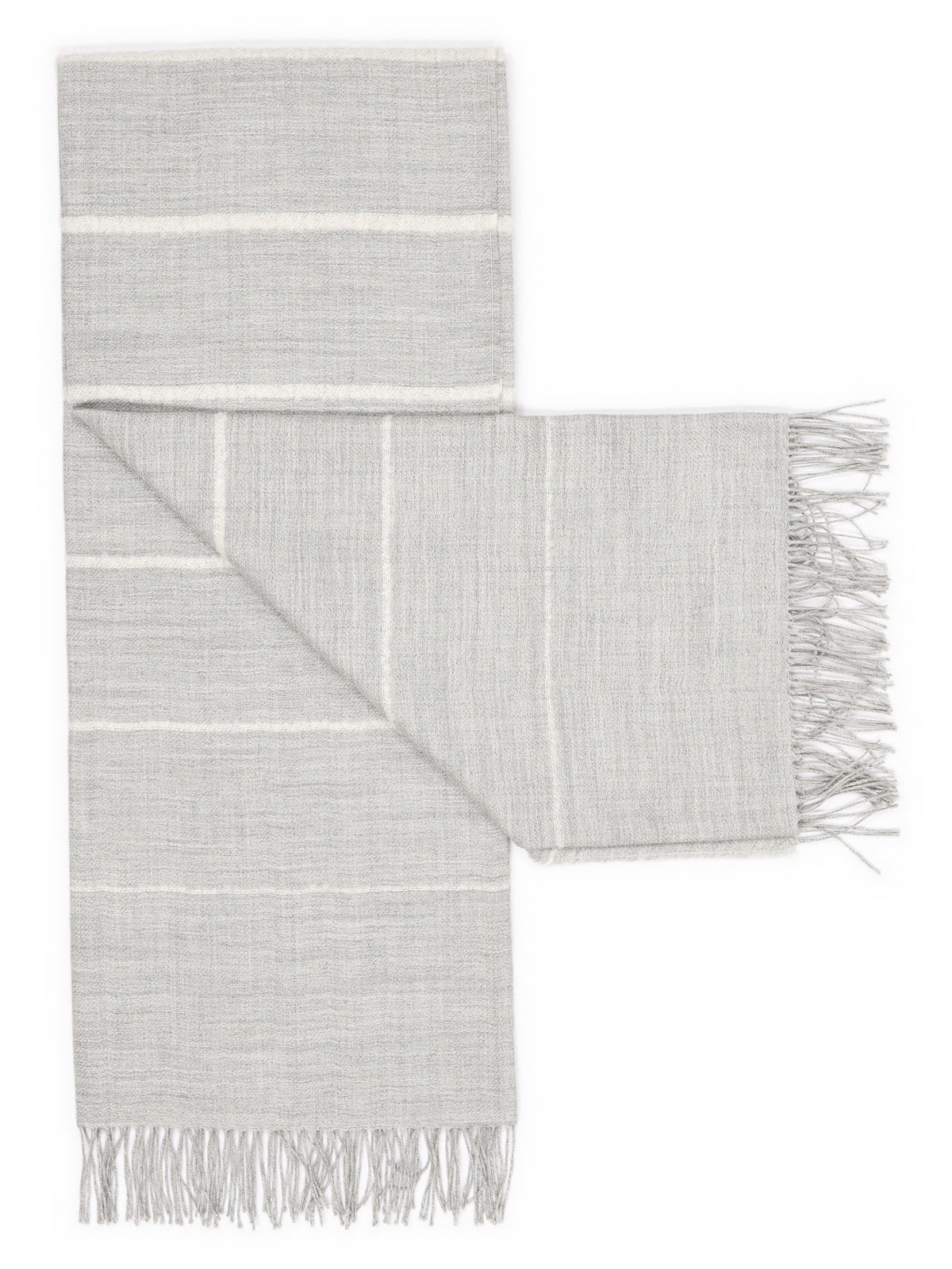Baby Alpaca Throw “Classic Bouclé” – opened out