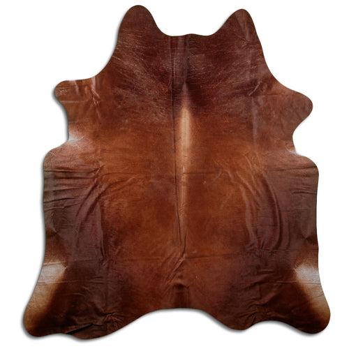 Brown Cowhide Rug XXL
