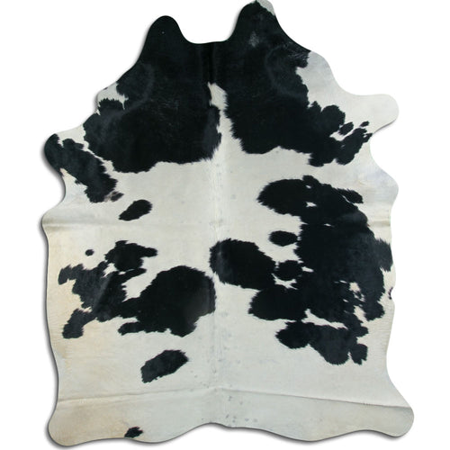 Black & White Cowhide Rug XXL