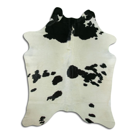 Black & White Cowhide Rug XL