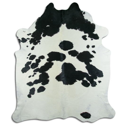 Black & White Cowhide Rug XXL