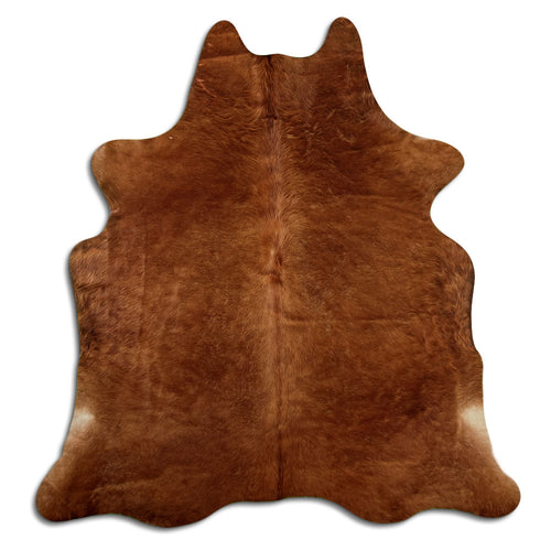 Brown Cowhide Rug L