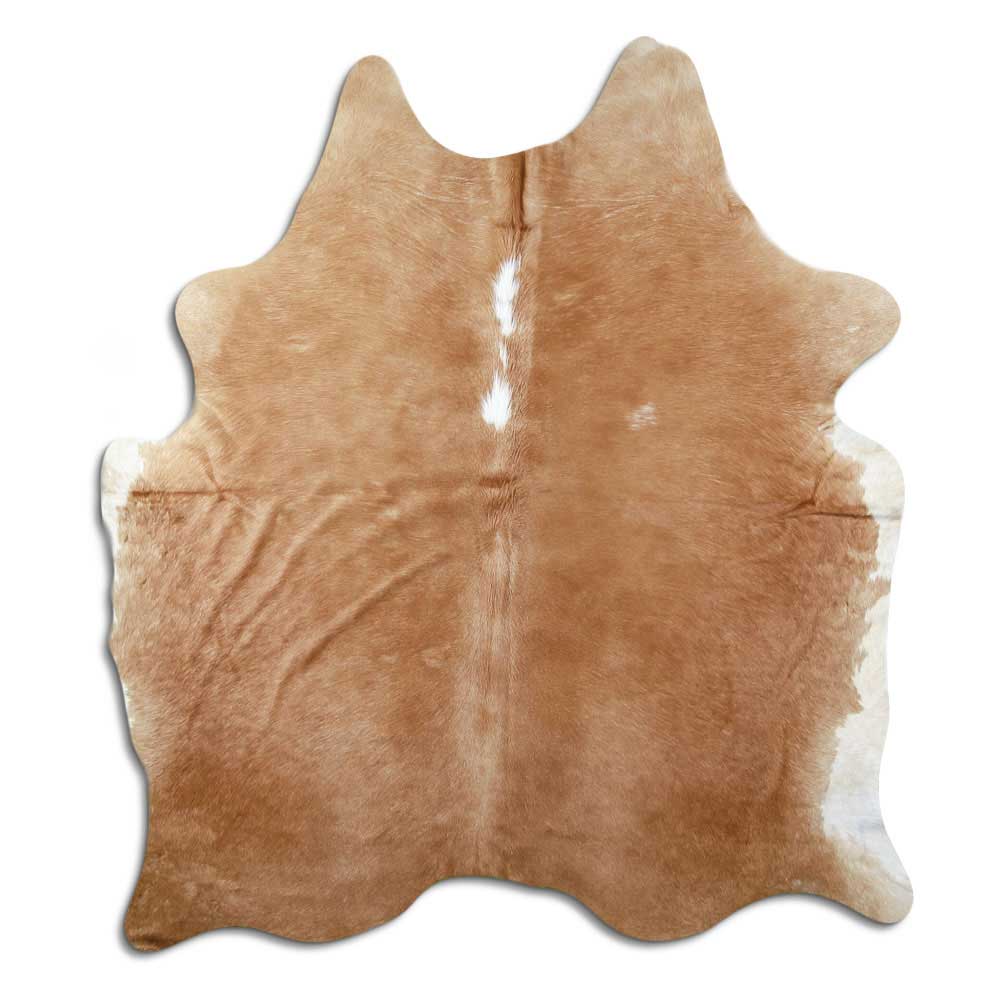 Brown & White Cowhide Rug M