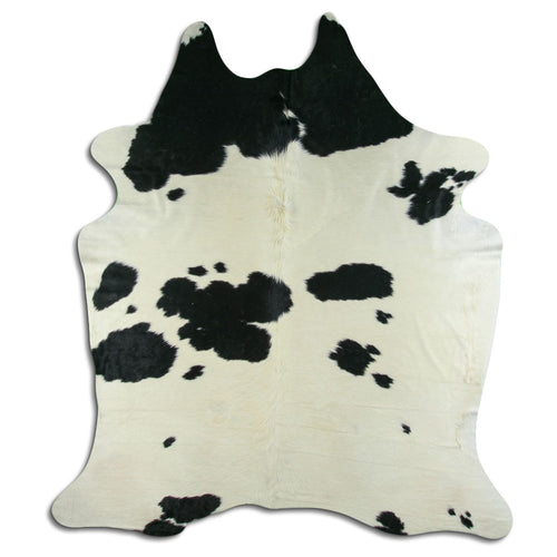 Black & White Cowhide Rug XXL
