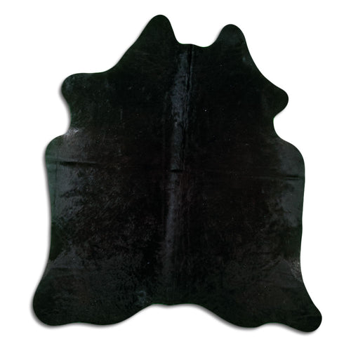 Black Cowhide Rug M