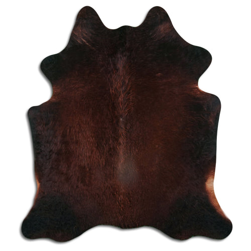 Brown Cowhide Rug L