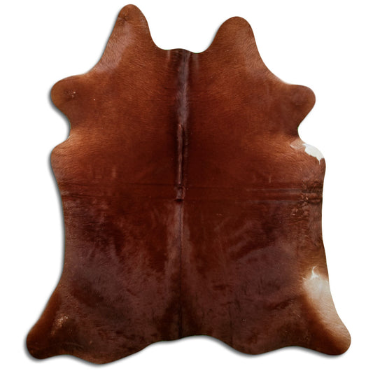 Brown Cowhide Rug L