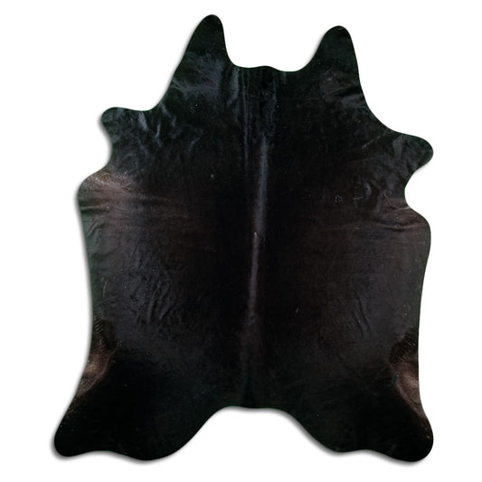 Black Cowhide Rug XXL