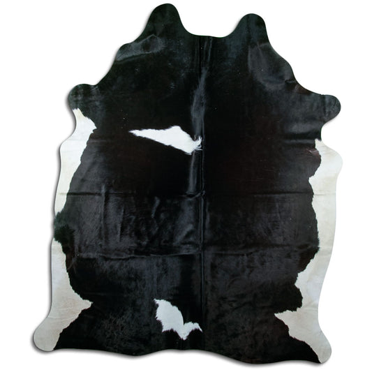 Black & White Cowhide Rug XXL