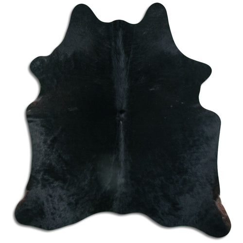 Black Cowhide Rug L