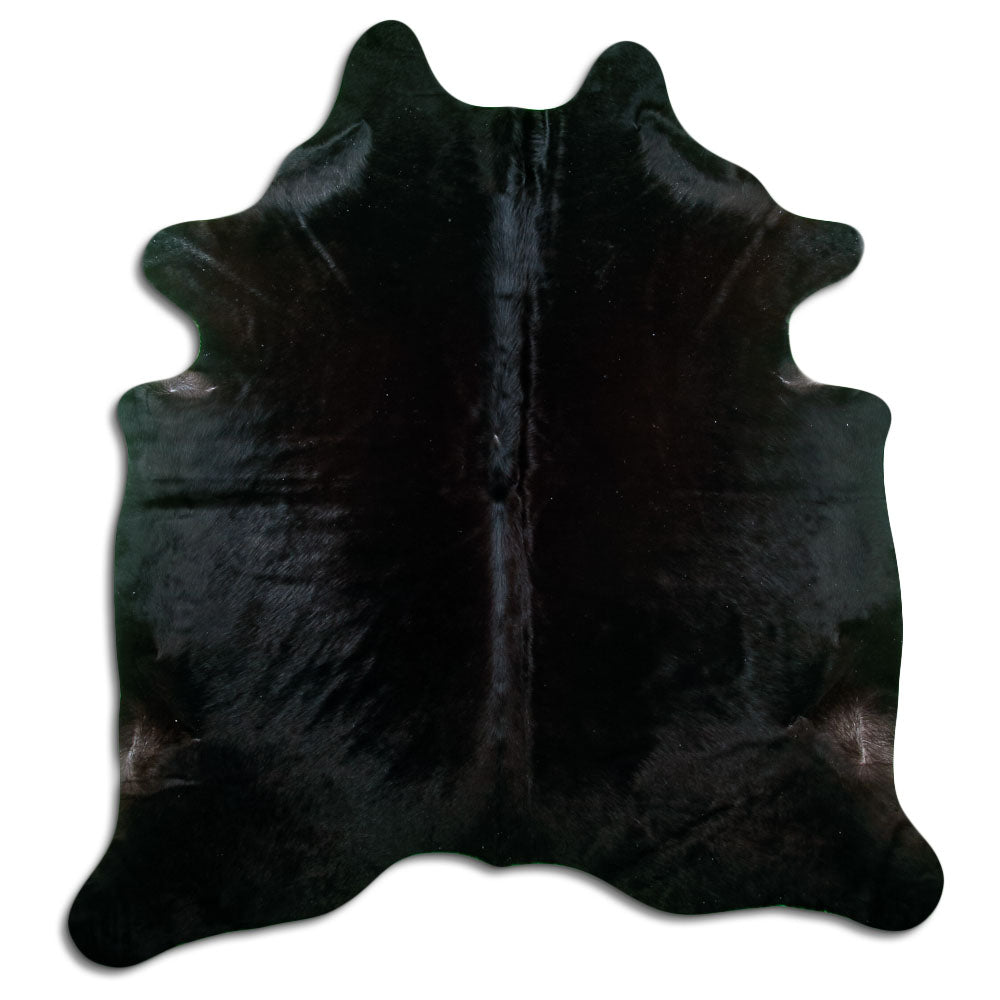 Black Cowhide Rug XL