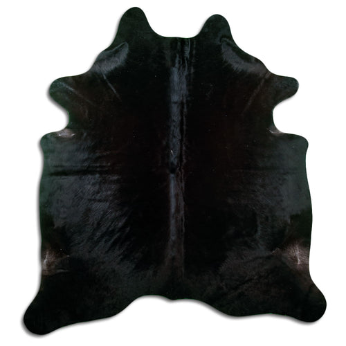 Black Cowhide Rug XL
