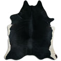 Black Cowhide Rug XXL