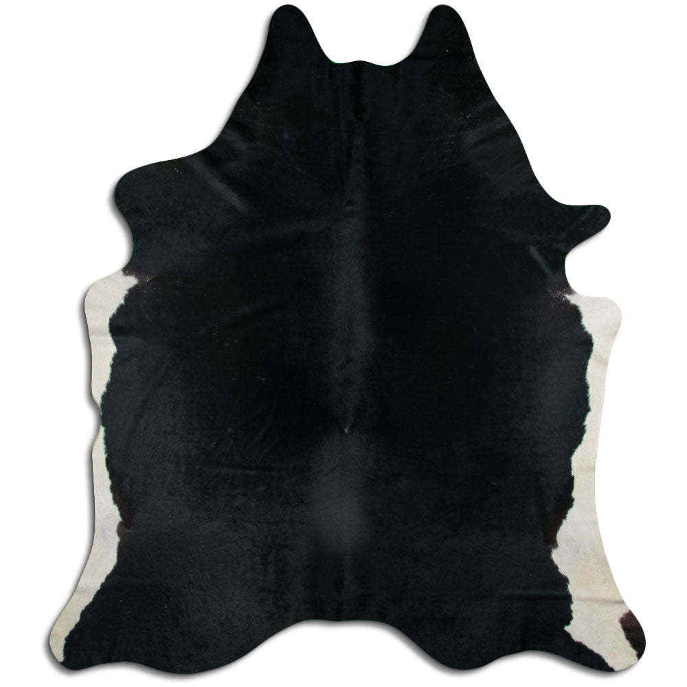 Black Cowhide Rug XXL