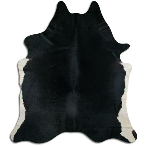 Black Cowhide Rug XXL