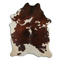 Brown & White Cowhide Rug XXL