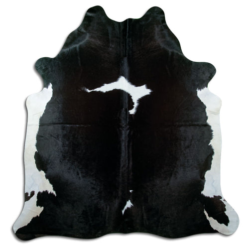 Black & White Cowhide Rug XXL