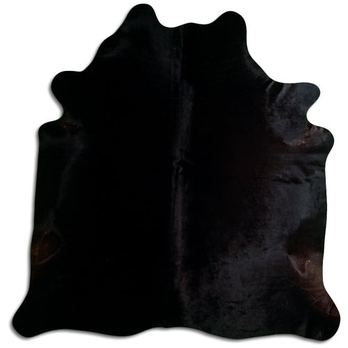 Black Cowhide Rug XL
