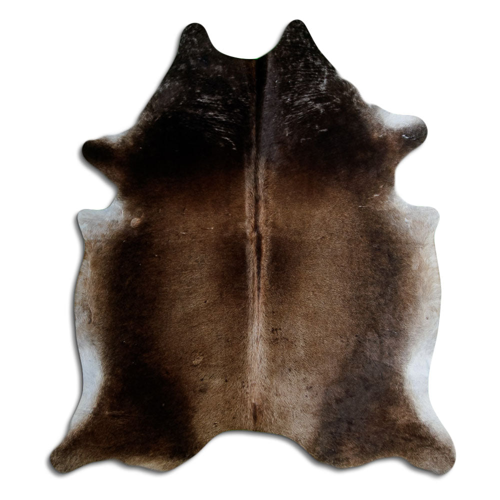 Brown Cowhide Rug L