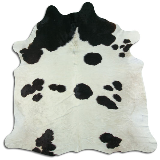 Black & White Cowhide Rug XL