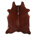 Brown & White Cowhide Rug L