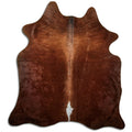 Brown Cowhide Rug L