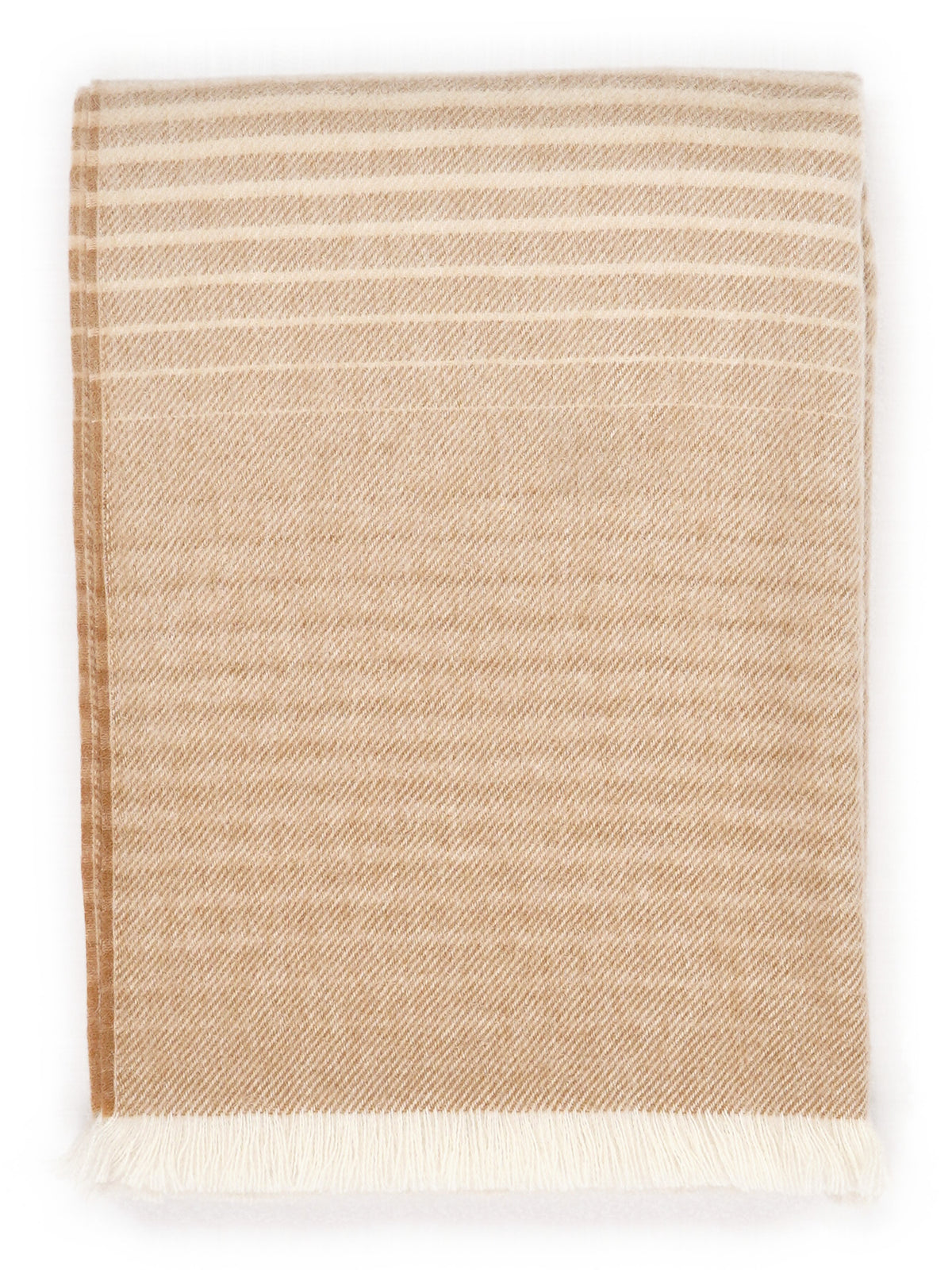 Royal Alpaca Throw “Dune” – folded