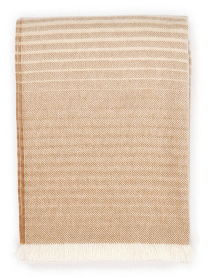Royal Alpaca Throw “Dune” – folded