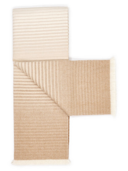 Royal Alpaca Throw “Dune” – opened out